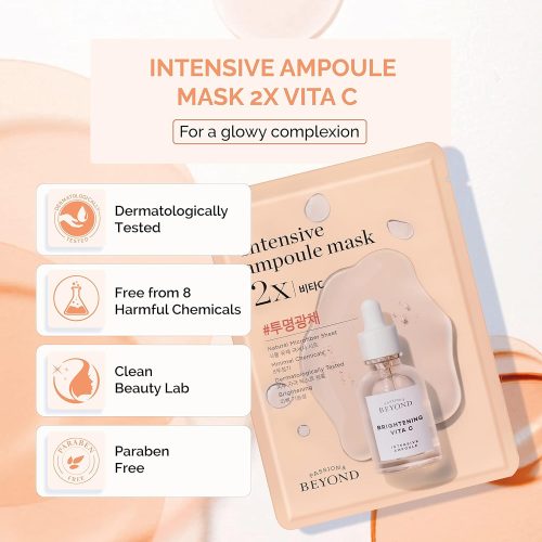 Intensive Ampoule Mask 2X Collagen with Adenosine for Wrinkles for Dull and Sensitive Skin（10 sheets） - Image 7