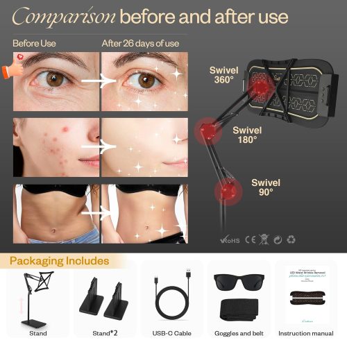 Multifunction Red Light Therapy for Body and Face, 850nm Near-Infrared Light Therapy LED Mask Facial Body Beauty Equipment - Image 6